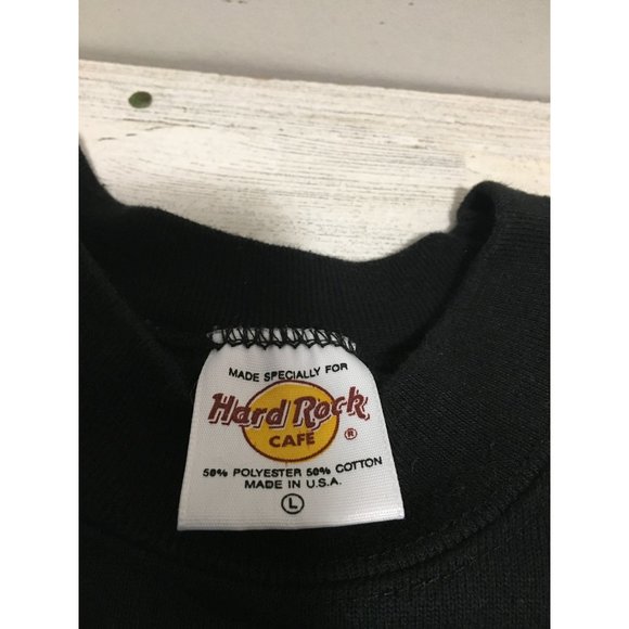 Hard Rock Cafe Chicago black sweatshirt size Large - Picture 3 of 4